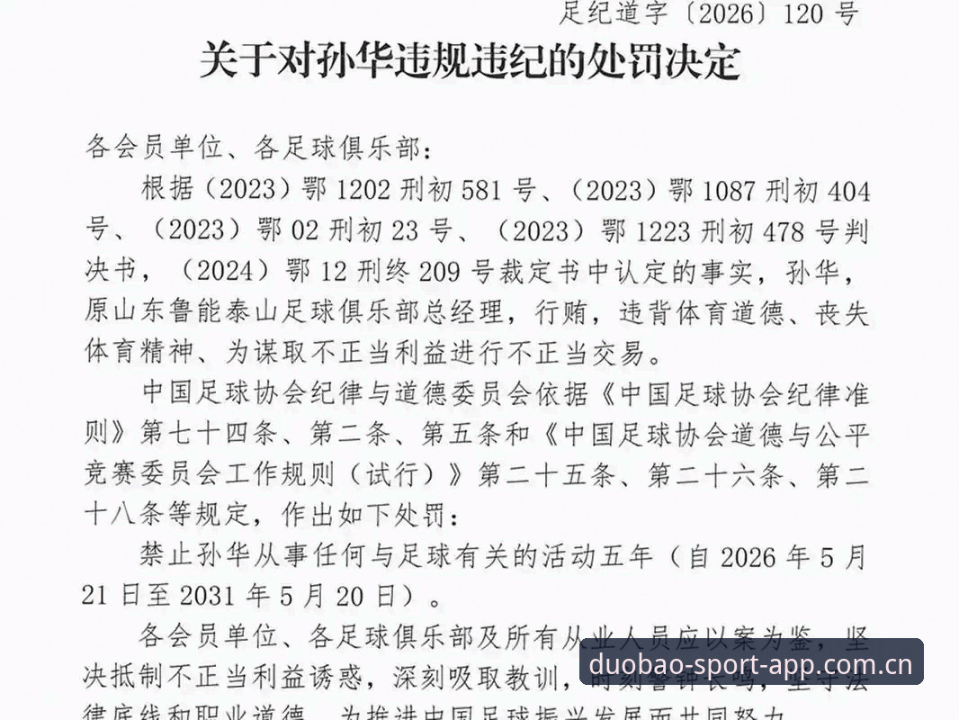 多宝体育官方网站 中国足协第三批禁足名单深度解读教程:在多宝体育平台掌握赛事公平新动态